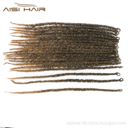 Aisi Hair 16 Inch Ombre Color Goddess Dreadlocks Crochet Braids 20 Inch Faux Locs Afro Braiding Hair Extensions for Black Women